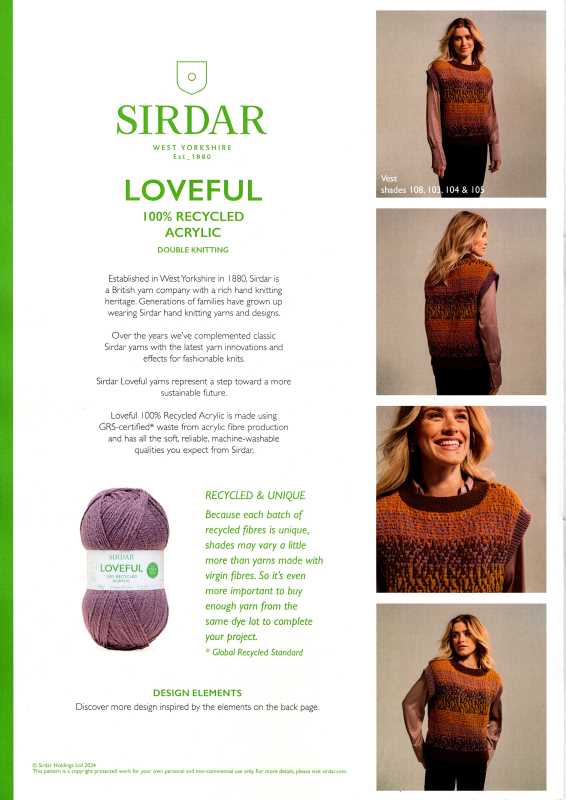 Knitting Pattern - Sirdar 10772 - Loveful DK - Ladies Vest